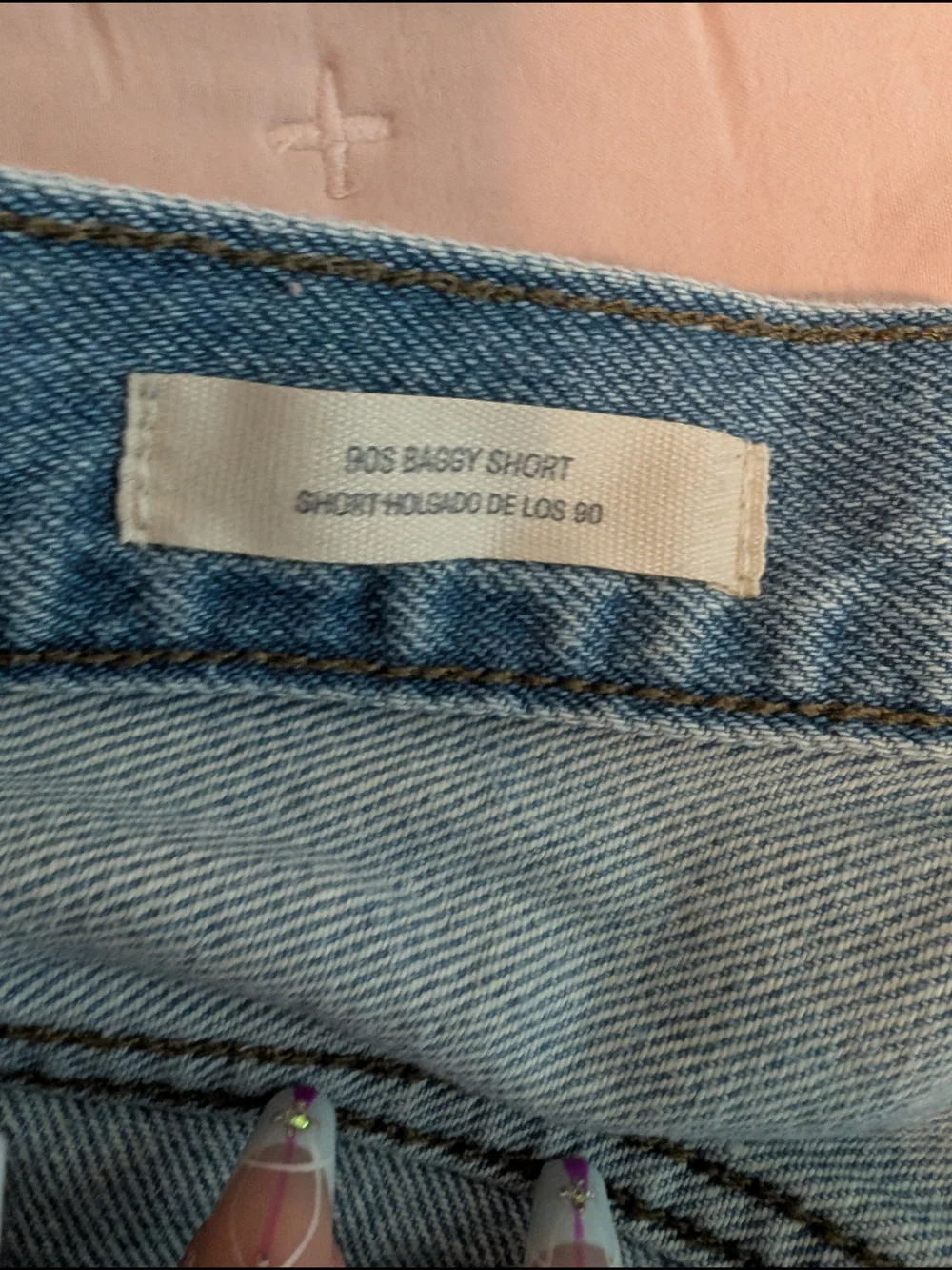 Universal Thread 90s Baggy Light Blue Distressed Denim Shorts 2